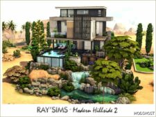 Sims 4 House Mod: Modern Hillside 2 (Featured)