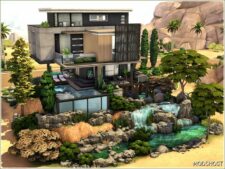 Sims 4 House Mod: Modern Hillside 2 (Image #2)