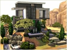 Sims 4 House Mod: Modern Hillside 2 (Image #3)