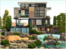 Sims 4 House Mod: Modern Hillside 2 (Image #5)