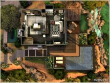 Sims 4 House Mod: Modern Hillside 2 (Image #6)