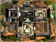 Sims 4 House Mod: Modern Hillside 2 (Image #7)