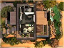 Sims 4 House Mod: Modern Hillside 2 (Image #8)