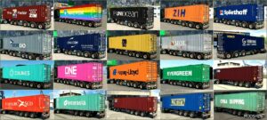 ETS2 Krone Skin Mod: Arnook’s Container Pack V19.1 (Image #2)