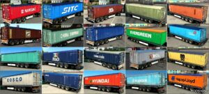 ETS2 Krone Skin Mod: Arnook’s Container Pack V19.1 (Image #4)