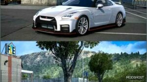 ETS2 Nissan Car Mod: 2017 Nissan GTR R35 1.52 (Featured)