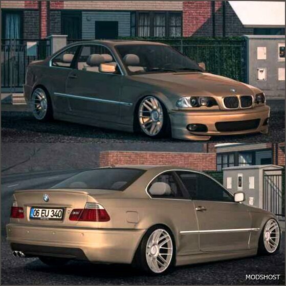 ETS2 BMW Car Mod: 3 Series E46 1.52 (Featured)