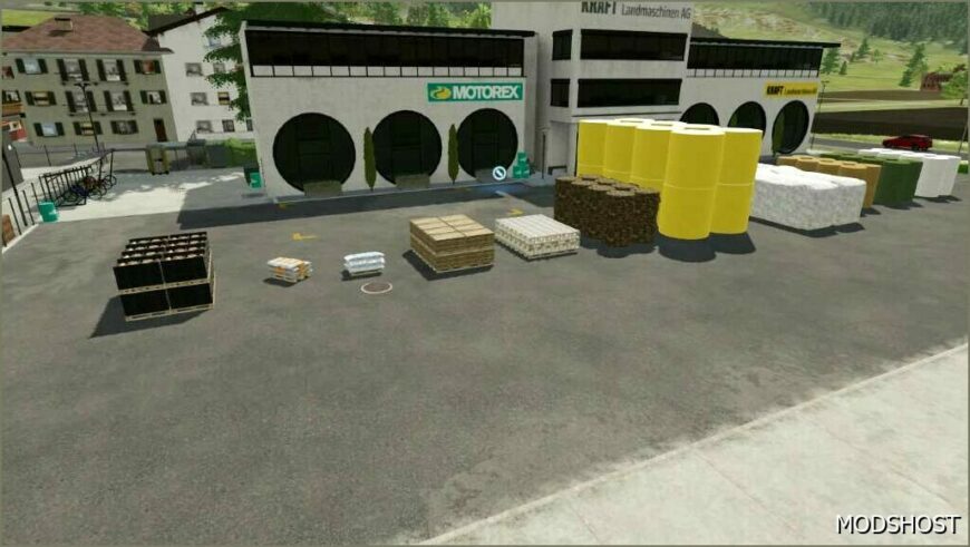 FS22 Placeable Mod: IBC and Pallets Stack V1.6 (Featured)