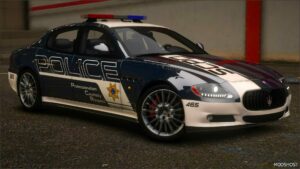 GTA 5 Maserati Vehicle Mod: Nfshp: 2009 Maserati Quattroporte Sport GTS Scpd Add-On | NON ELS | Sounds | Template (Image #5)