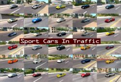 ATS Trafficmaniac Mod: Sport Cars Traffic Pack by Trafficmaniac V12.7.5 (Featured)