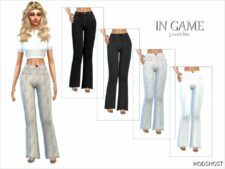 Sims 4 Elder Clothes Mod: Liza Pants (Image #2)