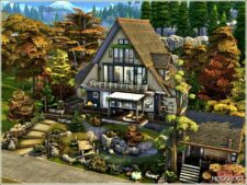 Sims 4 House Mod: The Autumn Cabin (Image #2)