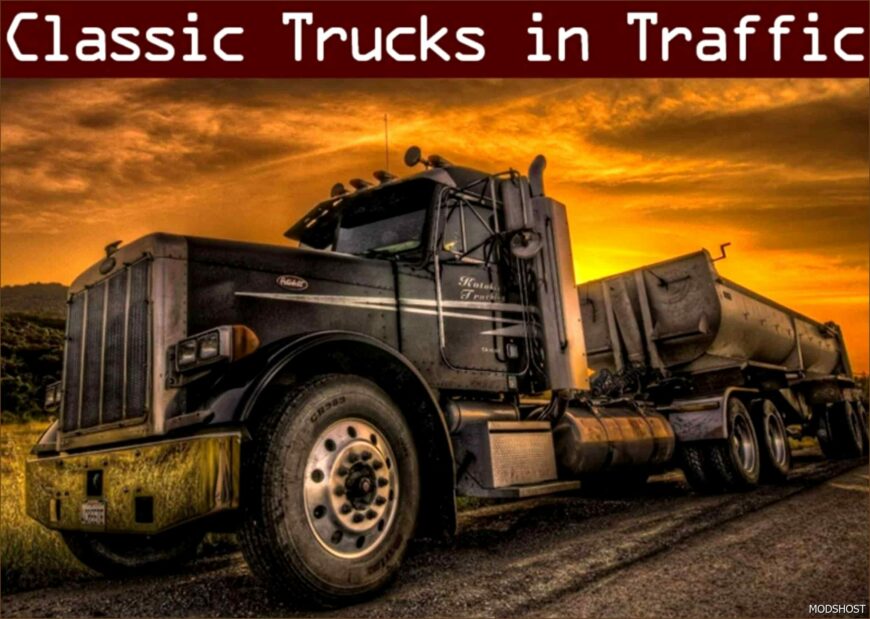 ATS Trafficmaniac Mod: Classic Truck Traffic Pack by Trafficmaniac V3.9.5 (Featured)