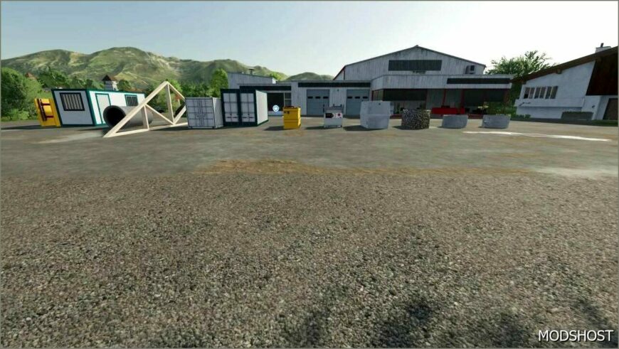 FS22 Object Mod: Construction Item Pack (Featured)