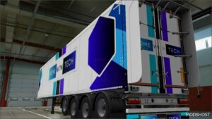 ETS2 Mod: Home with Tech Skin & Mudflap for SCS BOX Trailer 1.52 (Image #3)