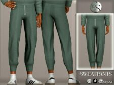 Sims 4 Male Clothes Mod: Benjamin Sweatpants (Adult) (Featured)