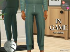 Sims 4 Male Clothes Mod: Benjamin Sweatpants (Adult) (Image #2)