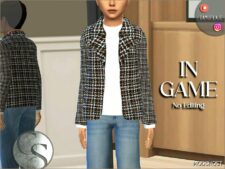 Sims 4 Male Clothes Mod: Alexandar Suit Jacket (Child) (Image #2)