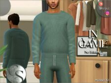 Sims 4 Everyday Clothes Mod: Benjamin Sweatshirt (Adult) (Image #2)