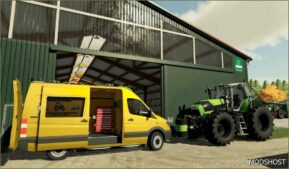 FS22 Mercedes-Benz Vehicle Mod: Mercedes Benz Sprinter Service (Featured)