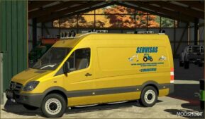 FS22 Mercedes-Benz Vehicle Mod: Mercedes Benz Sprinter Service (Image #2)