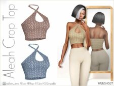 Sims 4 Elder Clothes Mod: Aleah Crop TOP – ACN 512 (Featured)