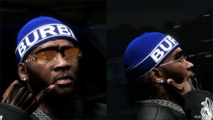 GTA 5 Player Mod: Iayze Burberry Beanies for Franklin (Image #3)