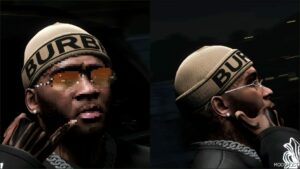 GTA 5 Player Mod: Iayze Burberry Beanies for Franklin (Image #5)