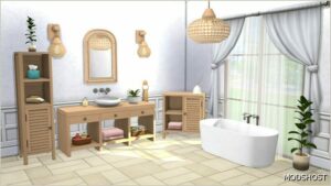 Sims 4 Object Mod: Boho Bathroom SET (Image #2)