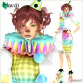 Sims 4 Female Sim Mod: Clown (Featured)