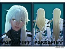 Sims 4 Female Mod: Parsapuff Luocha MM Hair (Featured)