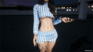 GTA 5 Player Mod: Two-Piece SET for MP Female (Image #5)