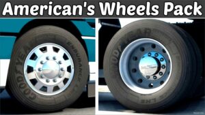 ATS Wheels Part Mod: American’s Wheels Pack V2.9.2 (Featured)