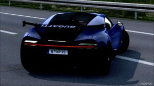 ETS2 Car Mod: Bugatti Chiron 2021 V2.4 1.52 (Image #2)