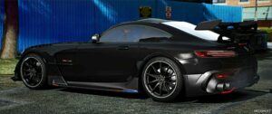 GTA 5 Police Vehicle Mod: Mercedes AMG GT-R Black Series Police Modern Lights (Image #2)