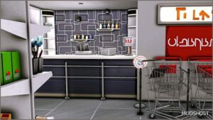 Sims 4 House Mod: Multilot Store (CC) (Image #6)