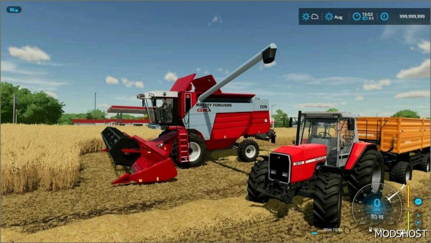 FS22 Massey Ferguson Combine Mod: 7278 (Featured)