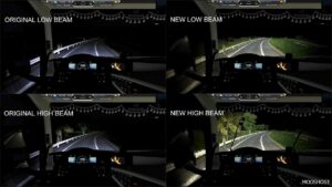 ETS2 Headlights Part Mod: Original Head Lights Improved 1.52 (Image #2)