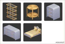 Sims 4 Object Mod: Opal Bedroom (Image #2)