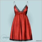 Sims 4 Female Clothes Mod: Couture Minif Dress N148 (Featured)