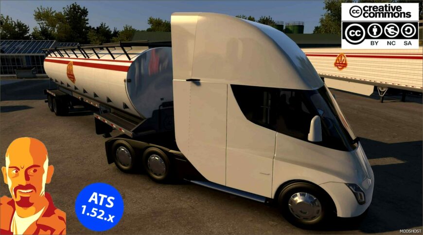 ATS Tesla Mod: Semi Truck 2019 1.52 (Featured)