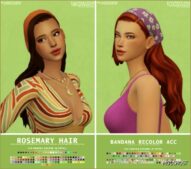 Sims 4 Female Mod: Rosemary Hair (Featured)