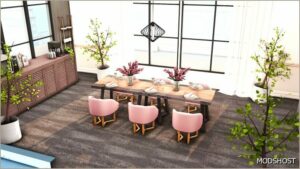 Sims 4 Object Mod: Alitha Dining Room by Miwisimsie (Image #4)