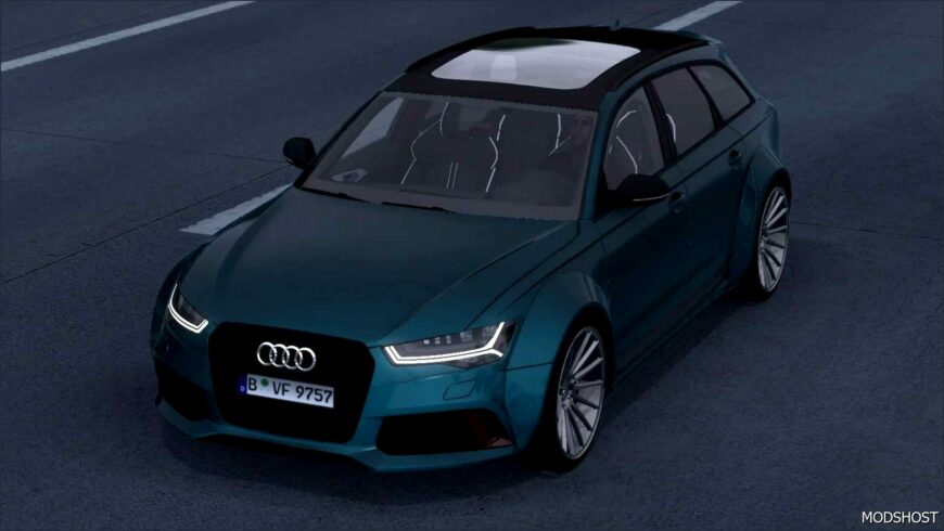 ETS2 Audi Car Mod: RS6 C7 Avant 2016 V1.7 (Featured)