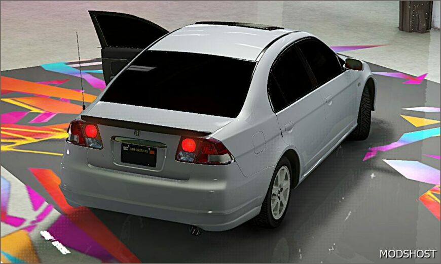 GTA 5 Honda Vehicle Mod: Civic 2001-2004 CAT EYE Add-On | Extras | Tuning (Featured)