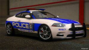 GTA 5 Jaguar Vehicle Mod: Nfshp: 2009 Jaguar XKR Scpd Add-On | NON ELS | Sounds | Template (Featured)