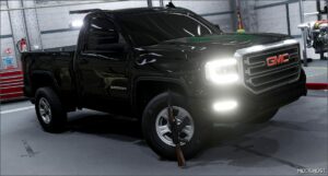 BeamNG GMC Car Mod: Sierra 2500 HD 2018 Beefy 0.33 (Featured)