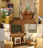 Sims 4 Mod: Cozy Townhouses (NO CC) (Image #3)