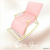 Sims 4 Object Mod: Lana's Gifts 08 Modern Rocking Chair (Image #2)