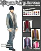 Sims 4 Male Clothes Mod: Trust MY Love FUR Trim Jacket (Image #3)